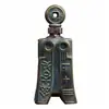 Botella de Vino Vacía Cerámica Vintage 0.5kg Imitación Bronce Petaca Adornos Decorativos 0.5kg Hogar Caja de Regalo Creativa Cristalería para Licores