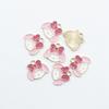 Accesorios de joyería para hacer uno mismo, colgante de arco con melodía, collar, pulsera, colgante femenino, aleación, gota de aceite, joyería, pequeños accesorios