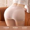 Calcinha sexy de renda de cintura alta com efeito modelador para barriga feminina, algodão na parte íntima, respirável, amiga da pele, leve, plástico, translúcida, calcinha feminina sexy