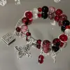 En stock Pulsera de Abalorios Mariposa China de Aguas Profundas para Mujer Pulsera de Alto Valor de Color Joyería Elegante para Novia Impresión