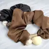 Anel para Cabelo Ins Doce Pérola Intestino Grosso Corda de Cabelo para Menina Bolas de Cabelo Simples Moda Rabo de Cavalo Elegante Corda de Cabelo Acessórios de Cabelo