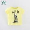 25 Nueva Camiseta de Verano de Manga Corta para Niñas Algodón Puro Estilo Europeo y Americano Estampado de Dibujos Animados Tops para Niños Camiseta para Niños