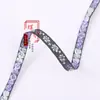 Ribete de jacquard de seis pétalos de color contrastante estrecho de 0,8 cm para ropa, decoración del hogar, cortinas, varias decoraciones de bricolaje G3739