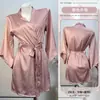 Lencería Sexy de Seda de Mariposa Camisón Romántico de Encaje Vestido de Noche de Satén y Gasa con Tirantes Ropa para el Hogar A1170
