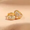 Pendientes Grandes para Mujer Rakol, Lujo Accesible y Pendientes de Gama Alta, Pendientes de Nicho, Pendientes Exagerados para Rostros Cuadrados y Redondos, Aros Lisos