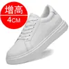 Novo Estilo Sapatos Invisíveis que Aumentam a Altura 8cm Tendência Sola Grossa Aumento Interno de Altura Sapatos Masculinos 6 Branco Respirável Esportivos Casuais Tênis