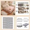 Cama Puff Minimalista Moderna, Cama de Piel Suave Estilo Crema, Cama Doble para Dormitorio Principal, Cama de Bodas de Lujo Ligero de Alto Gama con Almacenamiento