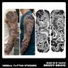 Pegatinas de Tatuaje Herbales de Brazo Completo Transfronterizas, Impermeables, de Larga Duración, No Reflectantes, Diseños de Tatuajes Realistas para Manos, Brazo de Flores, Brazo de Flor de Cerezo, Estilo Tradicional