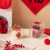 Caixa para Bolo de Ano Novo de 7,5 cm de Altura, Mil Camadas, Mousse, Aniversário, Caixa para Bolo de Morango, Caixa Transparente de Mão, Caixa de Embalagem para Panificação