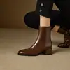 Nuevas Botas Europeas y Americanas para Mujer, Botines de Tacón Medio, Botas Profesionales, Botas, Botas de Caballero, Tallas 32-46, Botas de Exportación