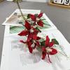 Nueva flor de simulación rama corta clemátide ceremonia de boda decoración de embellecimiento de fondo de salón de bodas arreglo floral botella de comercio exterior ramo en stock