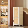 Gabinete de almacenamiento de lujo ligero con ruedas, gabinete de almacenamiento misceláneo multicapa tipo cajón, gabinete organizador para sala de estar del hogar, gabinete de almacenamiento con puerta abierta