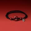 Pulsera de Hilo Rojo con Hebilla de Paz de Cinabrio Ruize para Año de Nacimiento de Mujer Colgante de Paz, Salud y Fortuna de Plata 925 Tobillera de Cinabrio Venta al por Mayor