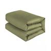 Colcha individual de algodón color verde militar para literas de dormitorio estudiantil, escuela, sitio de construcción, ayuda en desastres, colcha de protección laboral al por mayor