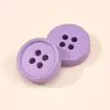 Nuevo Suéter de Botón Colorido de Borde Delgado Suéter Tejido Botón de Cuatro Ojos Cardigan Infantil Botón Redondo de Resina Accesorios