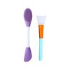 Cepillo de silicona de doble cabezal de fábrica para mascarilla de doble propósito, cepillo ajustable para maquillaje de mascarilla, barra portátil para mascarilla, venta al por mayor LOGO