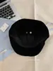 Nuevo Gorro de Gamuza con Visera 2026 para Mujer, Boina Retro Estilo Británico para Cabeza Grande, Gorro Artista de Nicho para el Día a Día