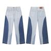 Al por mayor transfronterizo Galería Dept nuevos pantalones vaqueros microcosidos de empalme pintados a mano con costuras de tinta lavada, combinables para hombre