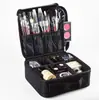 Bolsa de Maquiagem Cosmética Portátil Multifuncional com Divisória Grande Multicamadas Personalizada para Tatuagem Unha Maquiagem Ferramentas