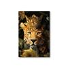 Cabeça de animal sofá fundo parede sem moldura pintura decorativa Leão sala de estar tela pendurado pintura spray pintura núcleo cross-border geração