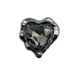 Nuevos Accesorios de Aleación con Forma de Corazón de Diamante Único, Parches Decorativos Simples, Accesorios para el Cabello Hechos a Mano, Funda para Teléfono, Materiales para DIY de Ropa