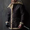 Nueva Chaqueta con Capucha de Piel Sintética Transfronteriza Europea y Americana para Hombre Estilo Europeo