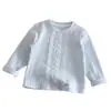 Camada Base Versátil de Algodão para Meninas 2026 Nova Coleção Primavera/Outono Camiseta de Manga Longa para Bebê Top Elegante Casual na Moda