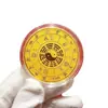 Adesivo para Celular Bagua Taiji Taoísta Adesivo de Metal do Zodíaco Taiji Bagua Casa Segura Pé Dourado Adesivo para Celular