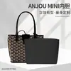 Meiyun ofrece un forro interior ligero de papel DuPont para el bolso tote Goyard Anjou, una bolsa organizadora mini para almacenamiento.