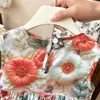 Vestido Sem Manga para Meninas 2026 Verão Novo Estilo Vestido Princesa Estampado Infantil Vestido de Sol de Praia para Crianças de 1 a 7 Anos