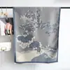 Bufanda de Imitación Cachemir para Otoño e Invierno Tejida a Mano Personalizada Jacquard Engrosada Chal Largo para Habitación con Aire Acondicionado Diseño Bordado Personalizado