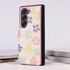 Adecuado para Samsung Z Fold 7 Modelo Plegable con Doble Cierre Estampado Z Fold 6/5 Funda para Teléfono Pintada con Ranura para Tarjetas
