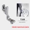 Acessórios para máquina de costura industrial plana T168 calcador com zíper invisível S518L calcador especial com zíper superior unilateral