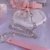 Collar de Campana de Lazo Puro Deseo Gargantilla Sexy Collar de Chica Suave Accesorios Lindos y Dulces para Chica