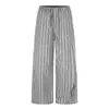 Pantalones Casuales de Rayas Verticales para Hombre, Estilo Americano Holgado, Ropa Urbana de Moda, Cintura Elástica con Cordón, Pantalones Largos Deportivos Holgados de Pierna Ancha