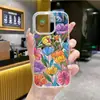 Artículo popular de comercio exterior: Funda Magnética para Teléfono con Diseño de Flores Frescas y Coloridas para Apple 18Pm, Funda Protectora Transparente para iPhone 17