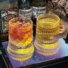 Porta-copos Luminoso Grátis, Copo de Whisky Giratório Moderno, Copo de Bebida de Alto Valor, Copo para Alívio de Estresse, Copo Luminoso Personalizado
