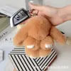 Colgante de conejo muerto colgante de imitación de pelo de conejo Rex bolsa llavero de coche colgante de conejo pequeño regalo