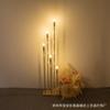 Luzes Decorativas Multi-Cabeça para Casamento, Luzes de Caminho Estrela Galvanizadas em Ferro, Luzes de Junco para Palco, Enfeites