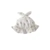 Chapéu de Bebê Yipan 2026 Novo Estilo Ins Primavera e Outono Chapéu Infantil Fino com Orelhas de Coelho e Estampa Floral Chapéu de Balde para Bebê Chapéu de Pescador