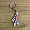 Novo chaveiro de estrela de basquete masculino Kobe Owen Harden James acrílico desenho animado bolsa pingente atacado