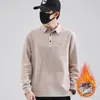 Camisa Polo Nueva Estilo Otoño e Invierno 2026 para Hombre de Manga Larga con Cuello Camisero Ropa de Trabajo Top Básico Casual de Manga Larga para Hombre