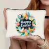 Temu Amazon Páscoa Porta-moedas Grande Armazenamento de Cosméticos Bolsa de Armazenamento Portátil de Grande Capacidade à Prova d'Água