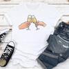 Camiseta de manga corta para mujer 2023 moda estampada manga corta independiente de pie camiseta básica de manga corta para mujer Cuello redondo