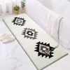 Tapete Minimalista Transfronteiriço para Quarto Acolchoado Resistente a Manchas Lavável, Tapete de Veludo para Sala de Estar Sofá, Tapete de Isolamento Térmico para Janela de Canto, Tira Longa