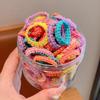 Elásticos de Cabelo Infantis Que Não Danificam o Cabelo, Xuxinhas Coloridas, Elásticos de Renda, Elásticos de Cabelo de Alta Elasticidade para Meninas, Elásticos para Rabo de Cavalo Duplo