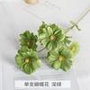 Flor Artificial Sola 6 Cabezas Gardenia Accesorios de Fotografía Decoración de Flores de Mariposa Adornos de Arte de Flores Falsas Guía de Piso para Bodas