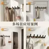 Colgador de madera de nogal, colgador de puerta sin taladro para abrigos, colgador de pared fijo para ropa, perchero para entrada