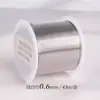 Rollo grande de 100 metros alambre de cobre conservador de color 0.2 mm material de tejido DIY hecho a mano alambre metálico filigrana alambre para enrollar alambre para envolver flor