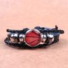 Pulseira de couro europeia e americana de e-commerce transfronteiriço futebol basquete tênis pulseira de couro fã tecida miçangas masculinas estilo punk atacado